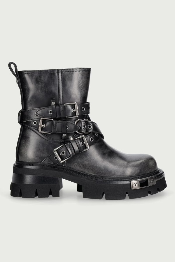 Ботильйони жіночі Buffalo Soraya Heavy Biker Mid колір чорний фото 2