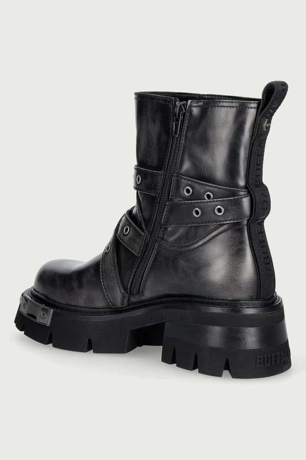 Ботильйони жіночі Buffalo Soraya Heavy Biker Mid колір чорний фото 3