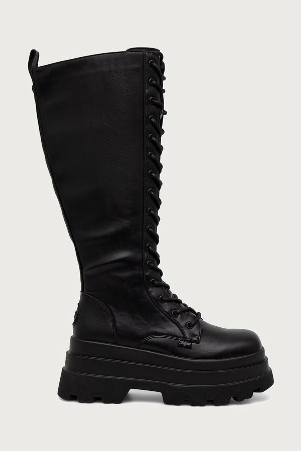 Чоботи жіночі Buffalo Jupiter Lace Up Hi колір чорний фото 2