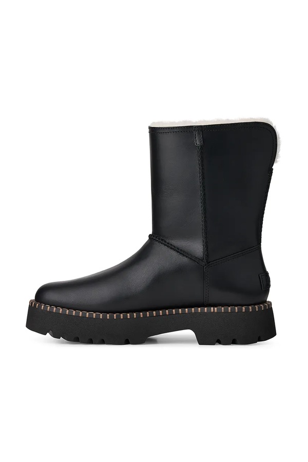 W Uptowner Short Boot снігові чоботи жіночі шкіряні UGG колір чорний фото 4