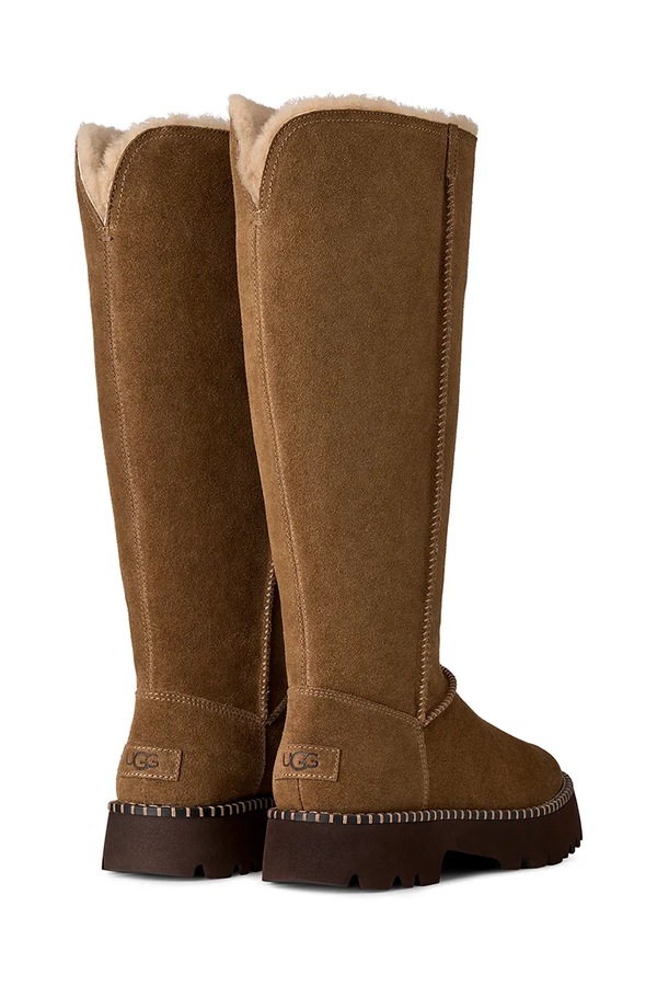 W Uptowner Tall Boot зимние сапоги женские замшевые UGG цвет коричневый фото 2