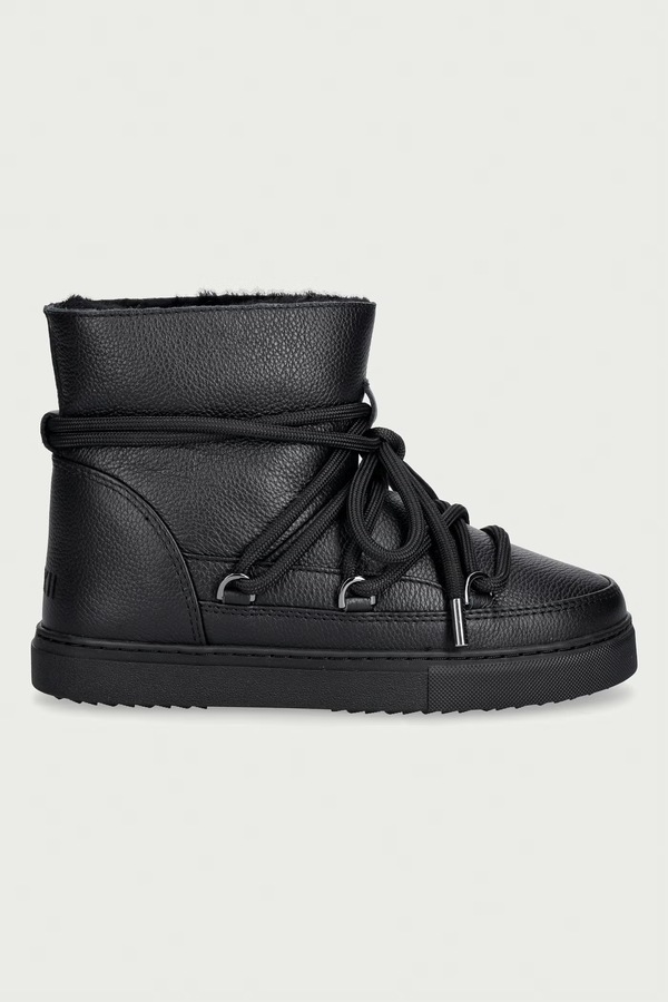 Full Leather зимние сапоги женские кожаные Inuikii цвет черный