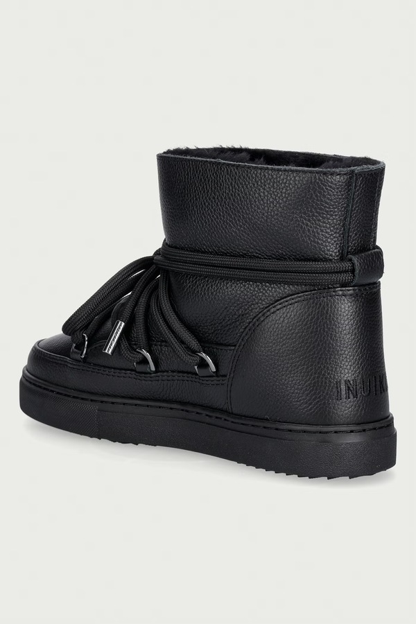 Full Leather зимние сапоги женские кожаные Inuikii цвет черный фото 2