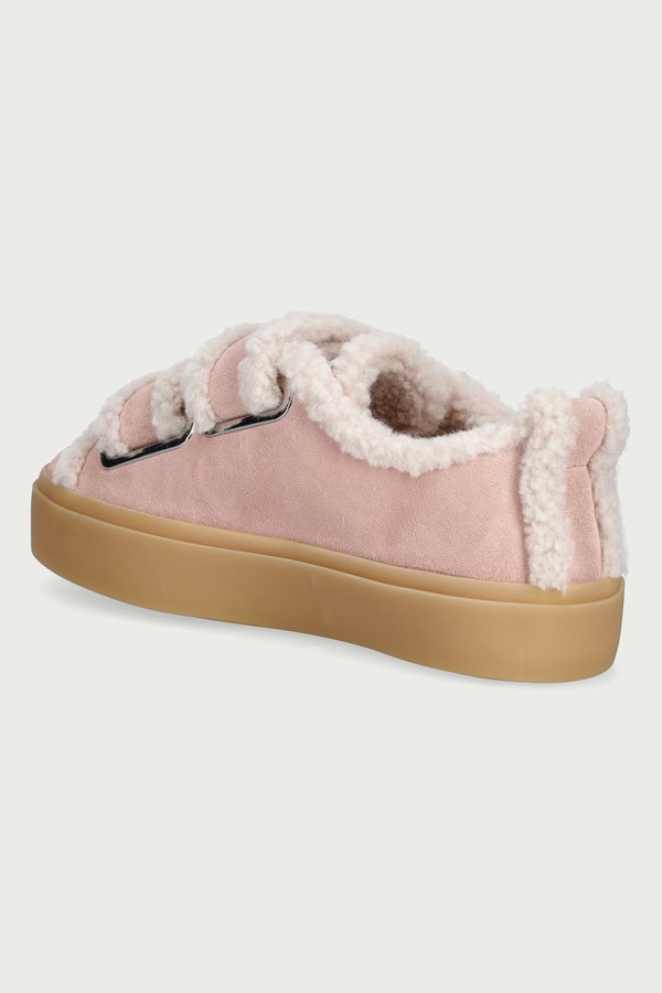 Shearling Low Velcro Pastelle кросівки жіночі замшеві Inuikii колір рожевий фото 2