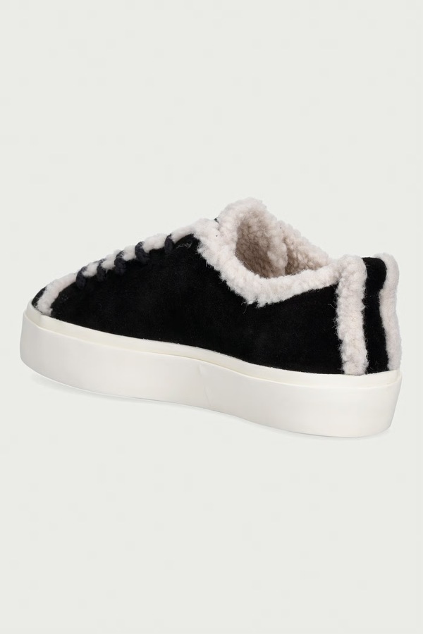 Shearling Low кроссовки женские замшевые Inuikii цвет черный фото 2