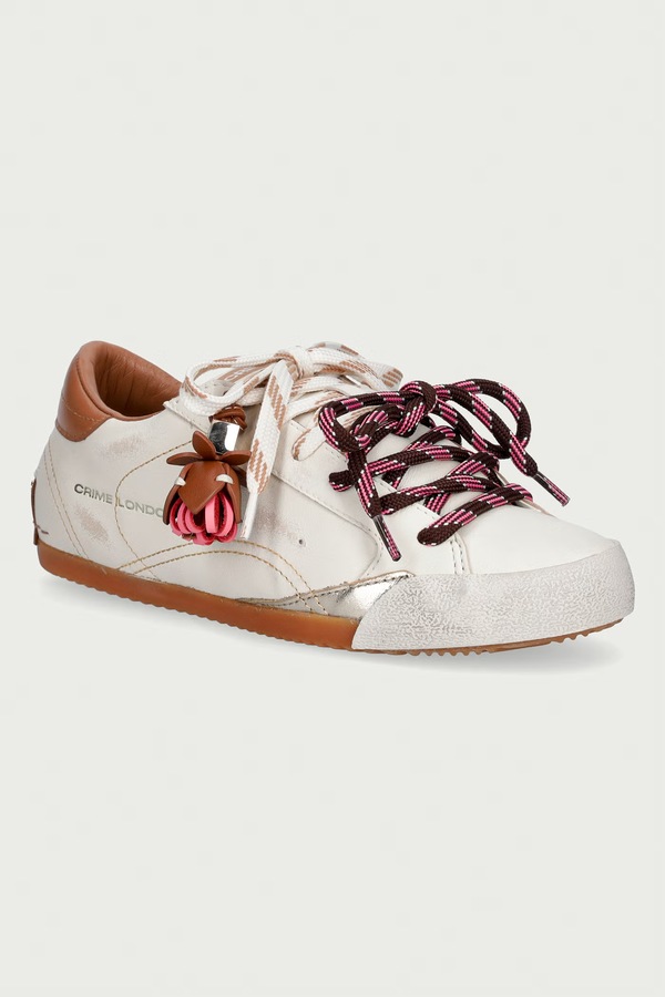SNEAKERINA кросівки жіночі шкіряні Crime London колір бежевий
