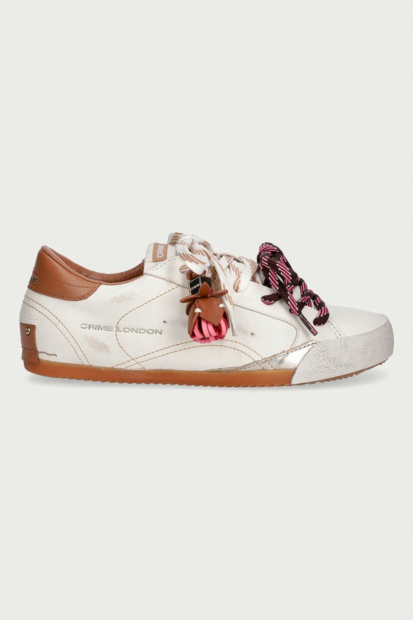 SNEAKERINA кросівки жіночі шкіряні Crime London колір бежевий фото 2