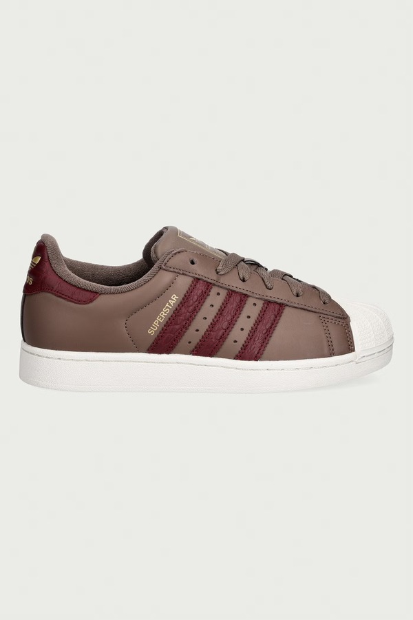 Superstar II кросівки жіночі шкіряні adidas Originals колір коричневий