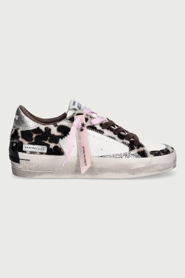 SK8 DELUXE WEDGE кросівки жіночі шкіряні Crime London колір білий