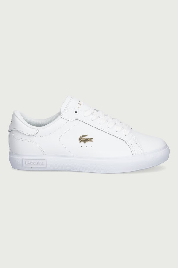 POWERCOURT кроссовки женские кожаные Lacoste цвет белый