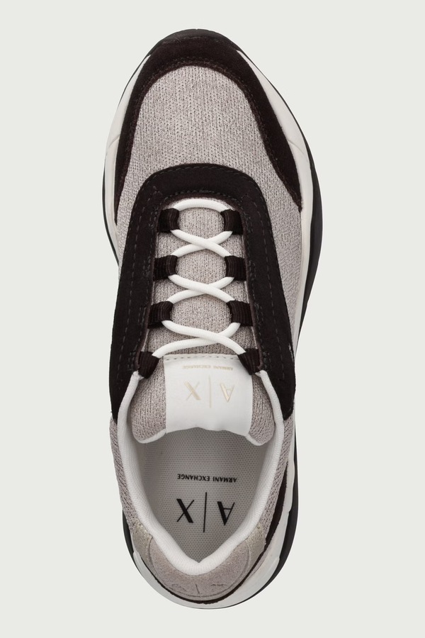 Кросівки жіночі Armani Exchange колір бежевий фото 4