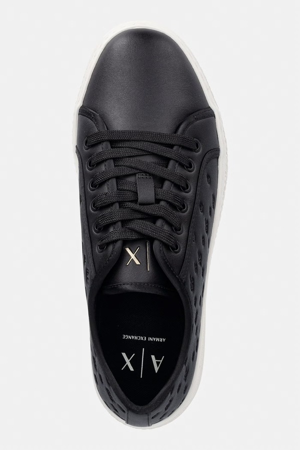 Кросівки жіночі Armani Exchange колір чорний фото 4