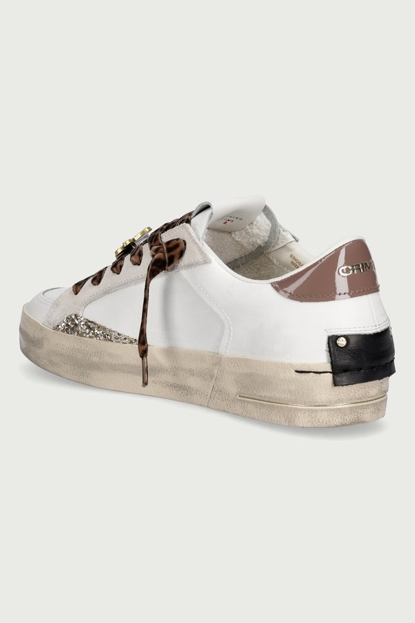 SK8 DELUXE кроссовки женские кожаные Crime London цвет белый фото 2