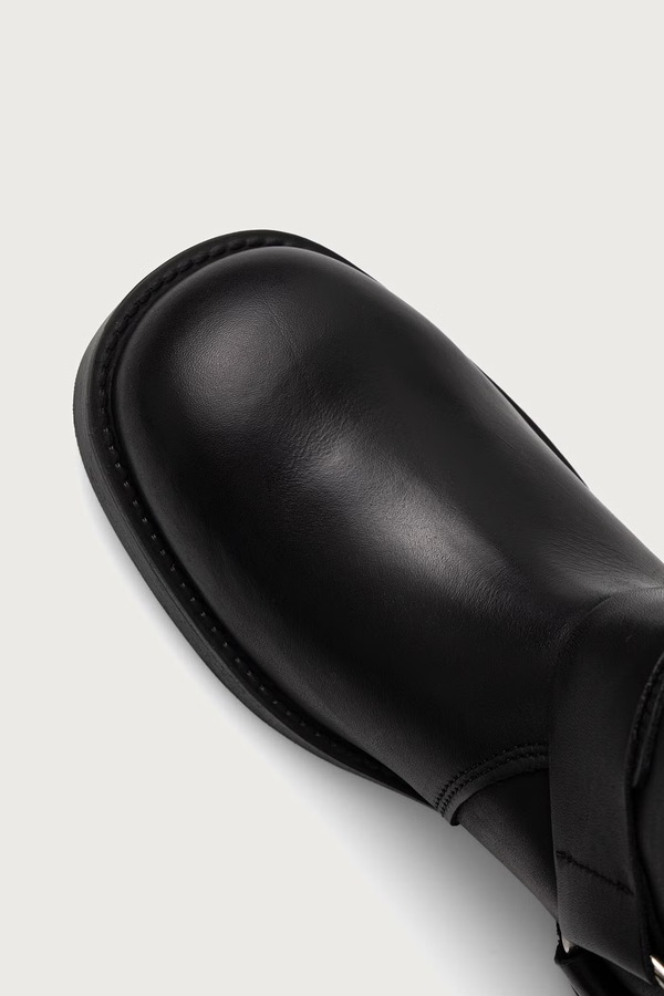 Чоботи жіночі шкіряні Steve Madden Zamza колір чорний фото 4