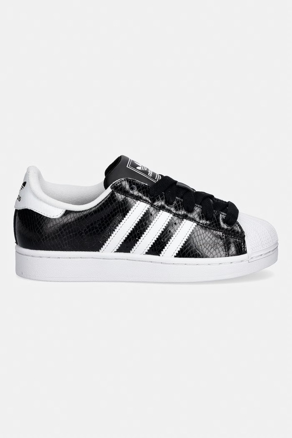 Superstar II кросівки жіночі шкіряні adidas Originals колір чорний
