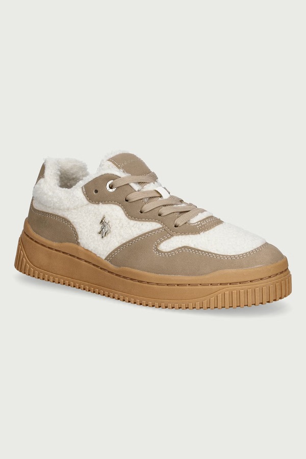 AMBER001A кросівки жіночі U.S. Polo Assn. колір бежевий