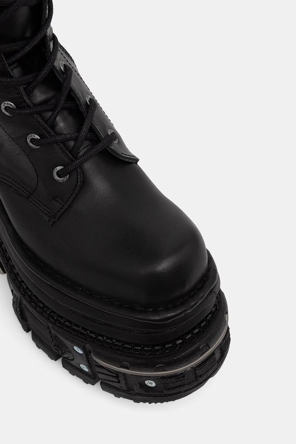 Чоботи жіночі шкіряні New Rock ITALI NEGRO, IMPERFECT TANK NEGRO E-34 колір чорний фото 4