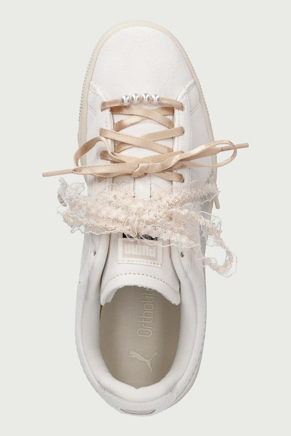 Suede Bloom кросівки жіночі замшеві Puma колір бежевий фото 4