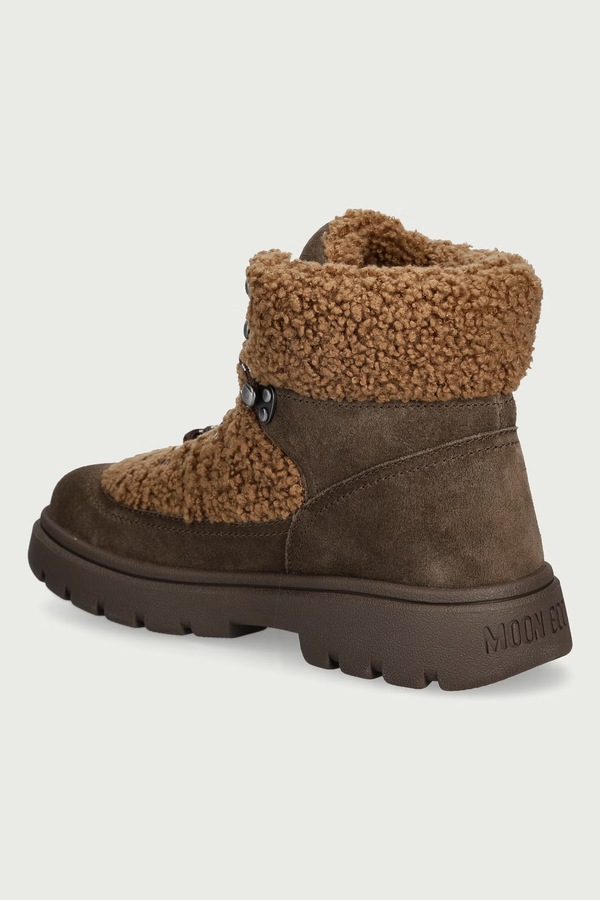 MB COMBAT BOOT FLEECE снігові чоботи жіночі Moon Boot колір коричневий фото 2
