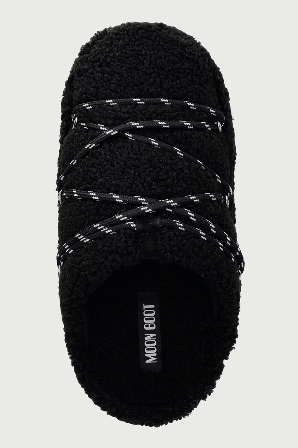 Капці жіночі Moon Boot MB TEDDY SLIPPER колір чорний фото 4