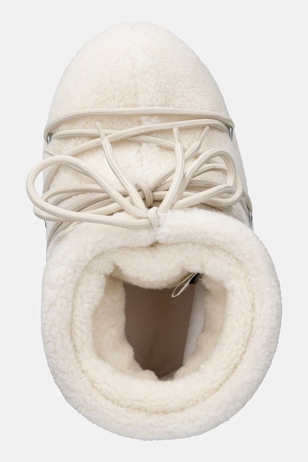 MB ICON LOW FLEECE снігові чоботи жіночі Moon Boot колір бежевий фото 4