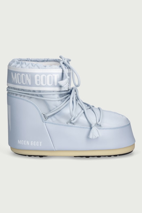MB ICON LOW NYLON зимние сапоги женские Moon Boot цвет голубой