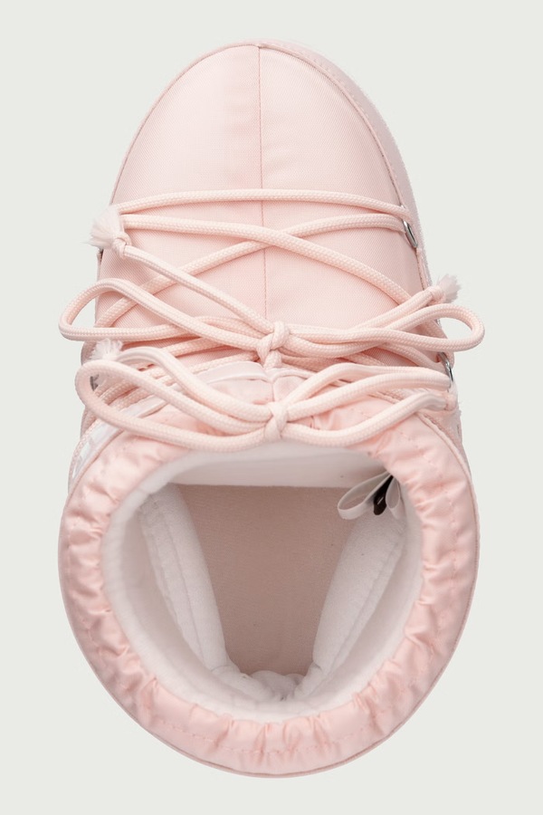 MB ICON LOW NYLON снігові чоботи жіночі Moon Boot колір рожевий фото 4