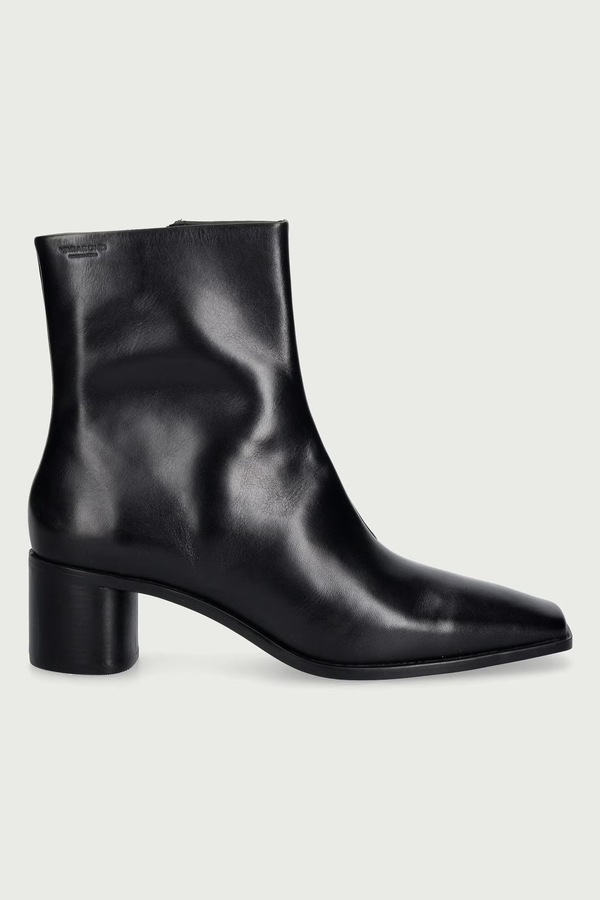Ботильйони на каблуку жіночі шкіряні Vagabond Shoemakers FAY колір чорний