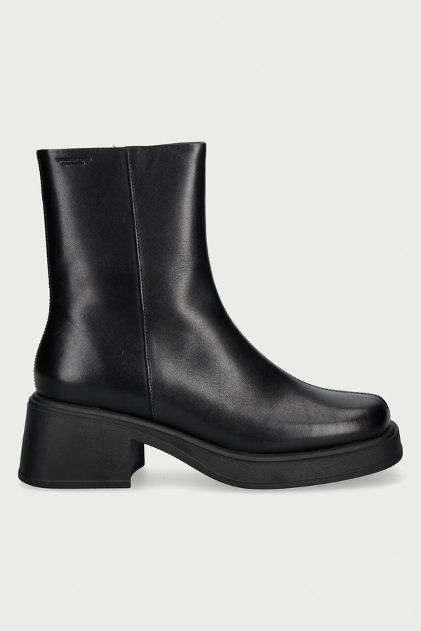Ботильйони на каблуку жіночі шкіряні Vagabond Shoemakers DORAH колір чорний фото 2