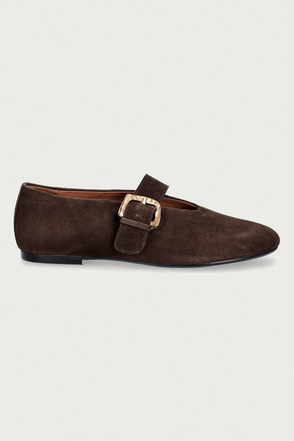 Балетки замшеві Vagabond Shoemakers ALEYA колір коричневий
