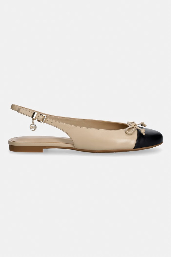 Балетки кожаные MICHAEL Michael Kors Piper Sling Ballet цвет бежевый