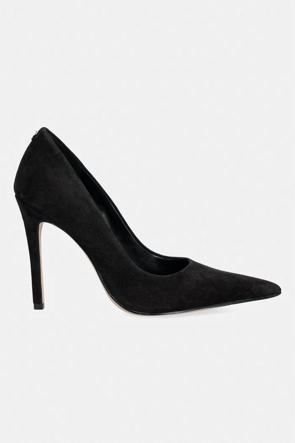 Взуття на шпильці замшеве MICHAEL Michael Kors Elyse High Pump колір чорний
