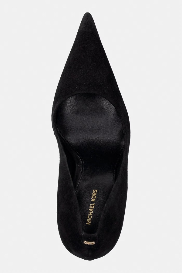 Взуття на шпильці замшеве MICHAEL Michael Kors Elyse High Pump колір чорний фото 4