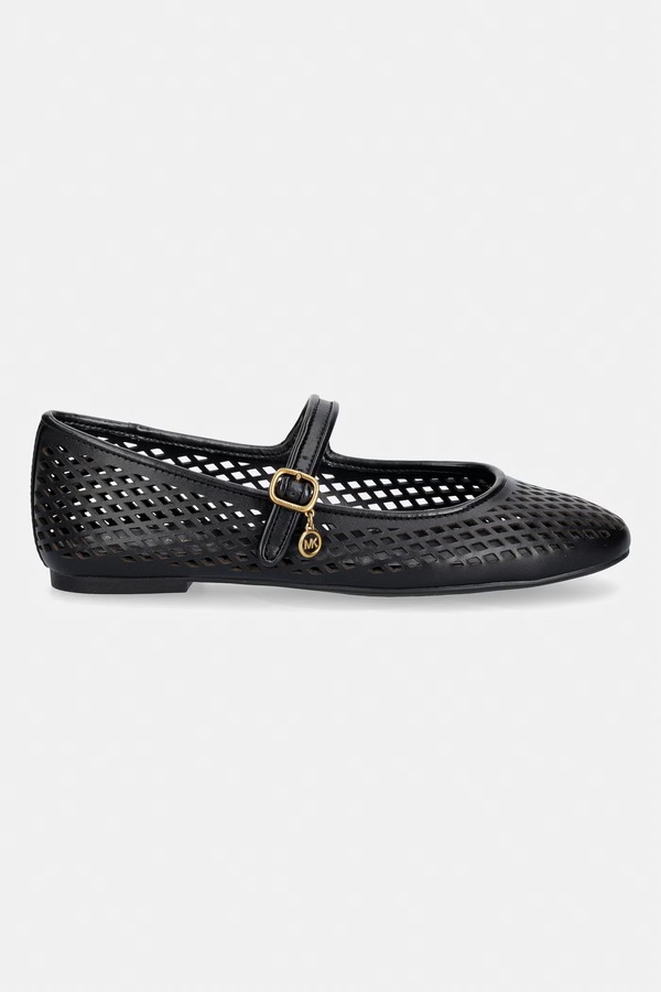 Балетки шкіряні MICHAEL Michael Kors Nellie Flex Ballet колір чорний