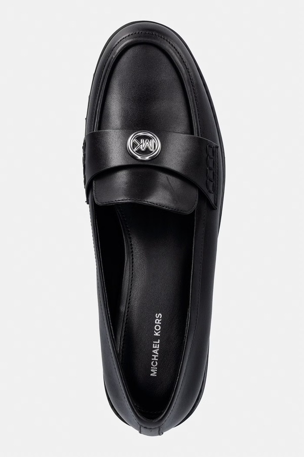 Лофери жіночі шкіряні MICHAEL Michael Kors Jaelyn Lug Loafer колір чорний фото 4