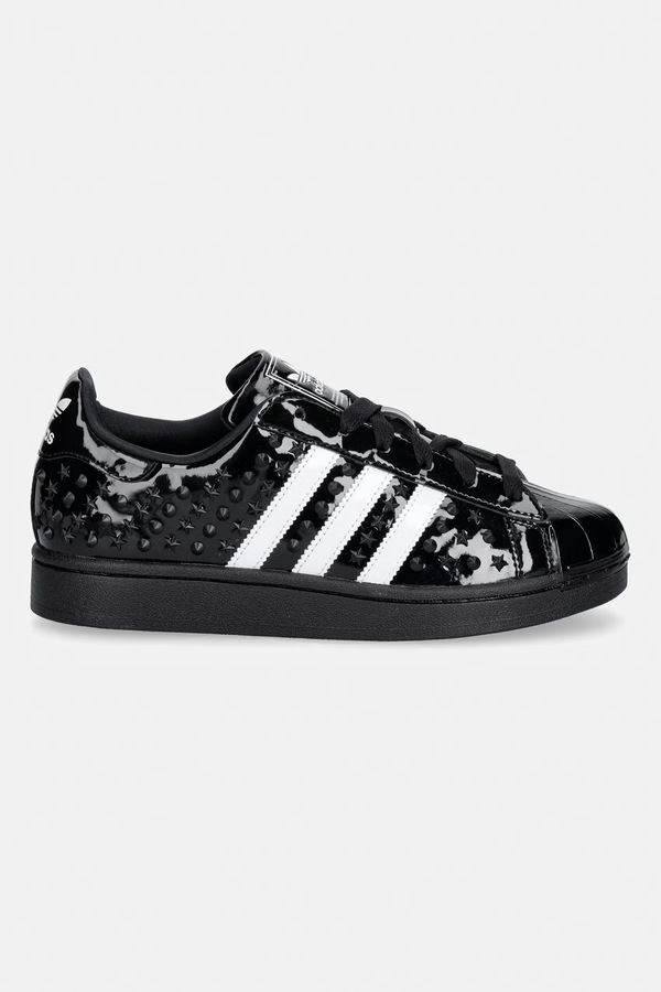 Superstar II кросівки жіночі шкіряні adidas Originals колір чорний