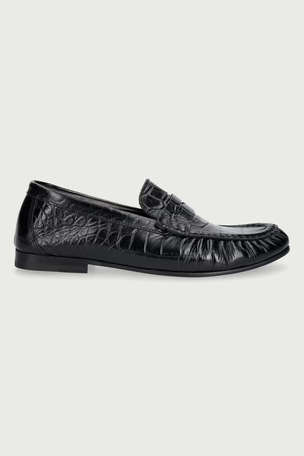 Лофери жіночі шкіряні Posa Penny Loafer колір чорний фото 2