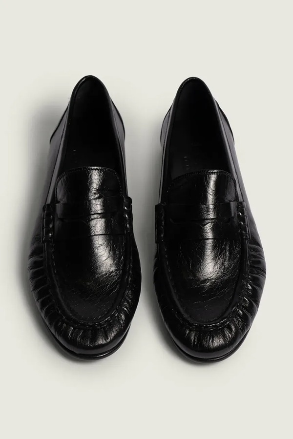 Мокасини жіночі шкіряні Posa Penny Loafer колір чорний фото 4