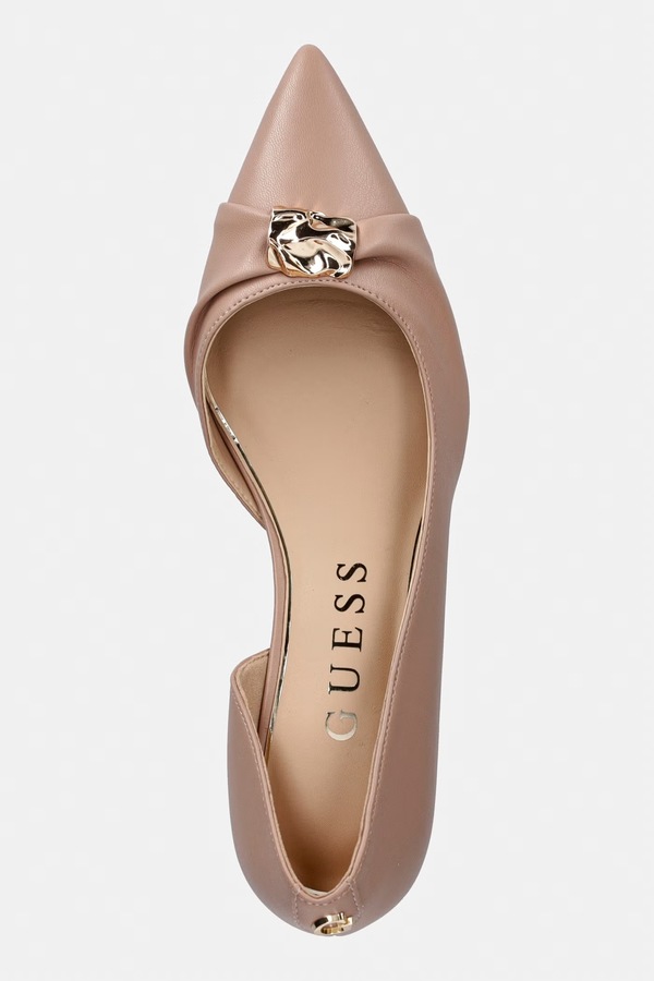 Взуття на шпильці Guess YADINA колір бежевий фото 4