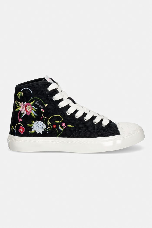 High top Sneaker класичні кеди жіночі Kenzo колір чорний