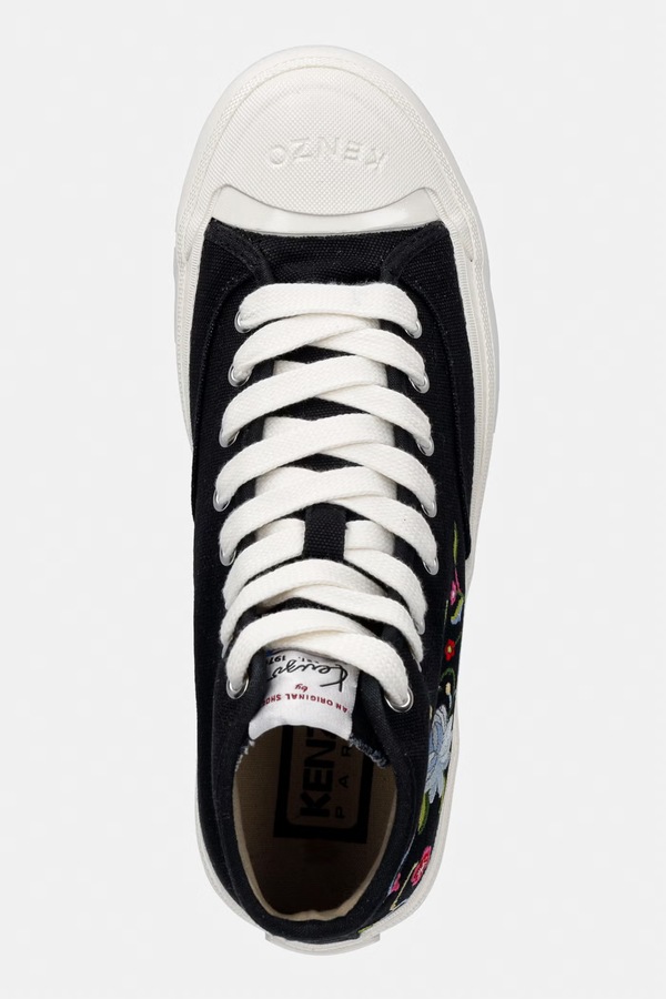 High top Sneaker класичні кеди жіночі Kenzo колір чорний фото 4