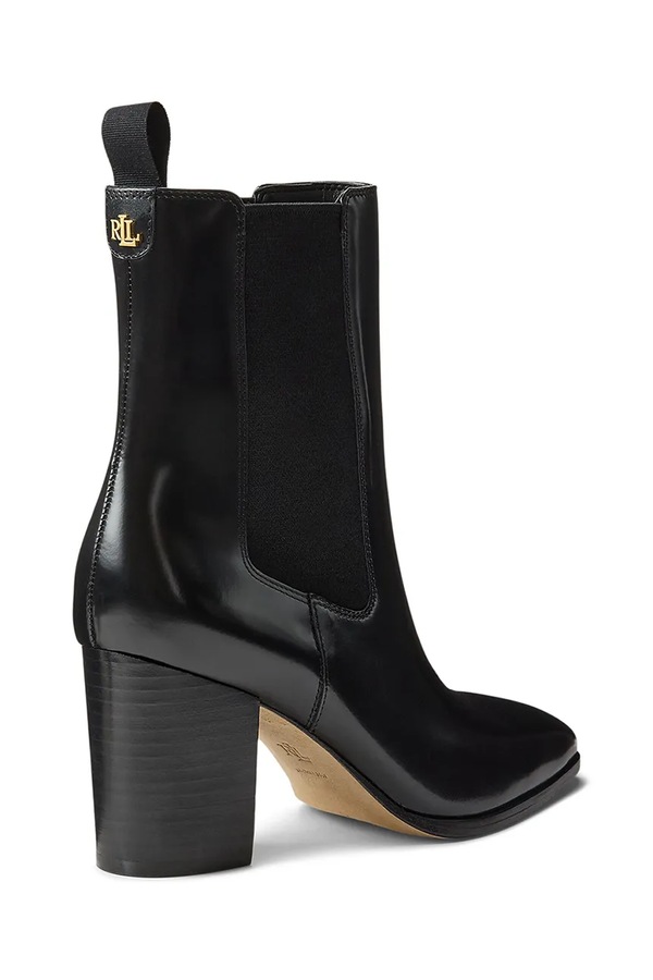 Челси на каблуке женские кожаные Lauren Ralph Lauren Rlyn Bte Hl цвет черный фото 2