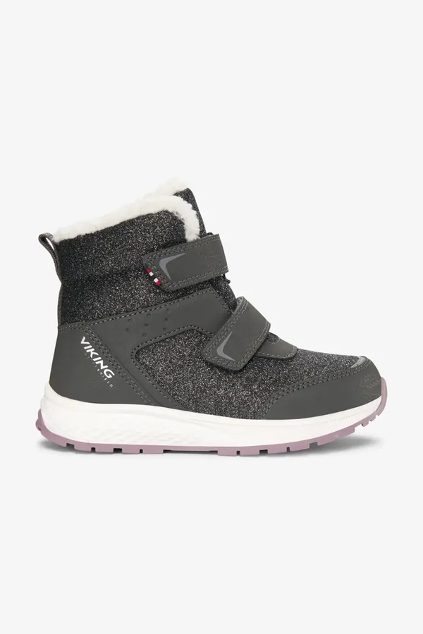 Взуття зимове дитяче Viking Kids Equip Glitter Warm WP 2V колір сірий