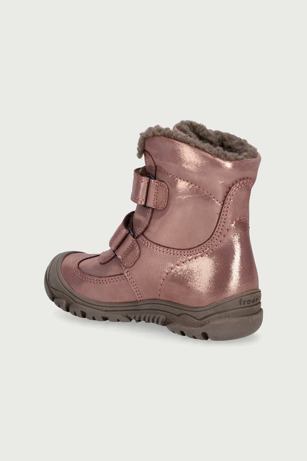Взуття зимове дитяче шкіряне Froddo LINZ WOOL TEX HIGH колір рожевий фото 3