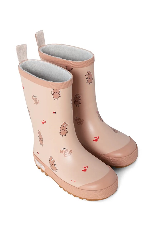 Гумові чоботи дитячі Liewood Mason Thermo Rainboot колір рожевий