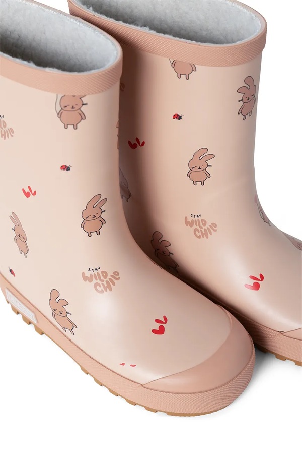 Гумові чоботи дитячі Liewood Mason Thermo Rainboot колір рожевий фото 2