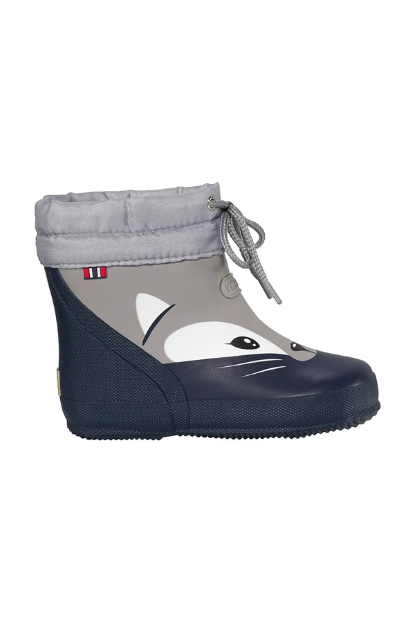 Гумові чоботи дитячі Viking Kids Alv Barefoot Paw Print Warm колір сірий