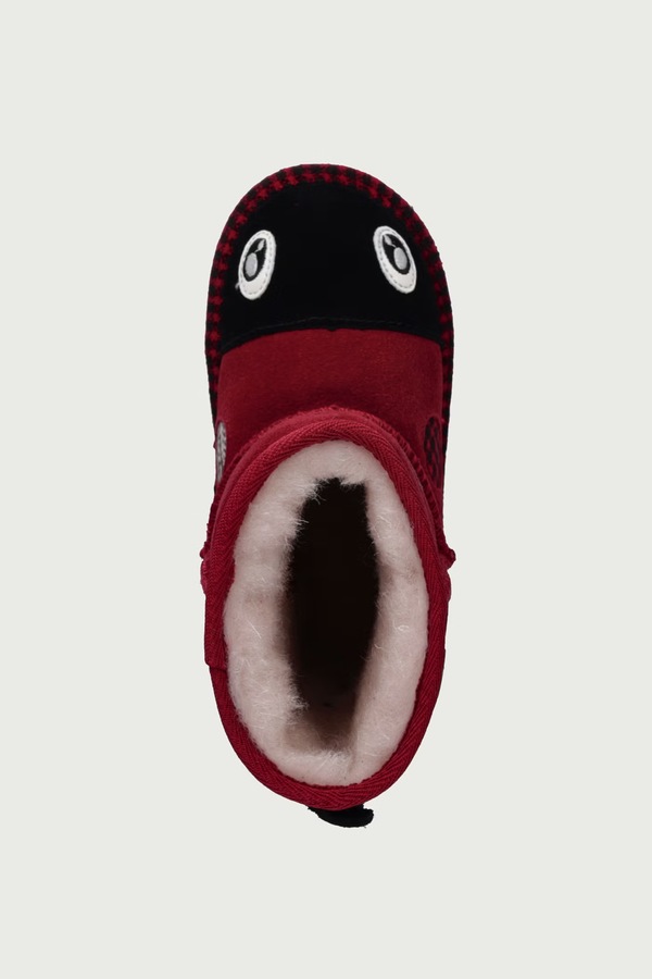 Взуття зимове дитяче шкіряне Emu Australia Lenny Ladybug колір червоний фото 4