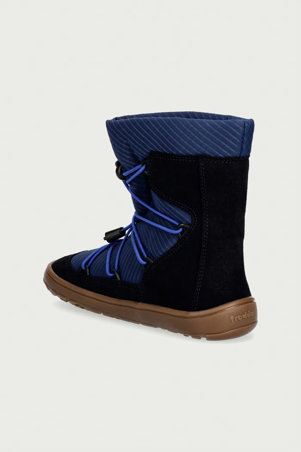 Снігові чоботи дитячі Froddo BAREFOOT TEX TRACK WOOL колір темно-синій фото 3