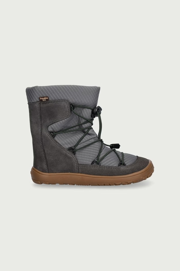 Снігові чоботи дитячі Froddo BAREFOOT TEX TRACK WOOL колір сірий фото 2
